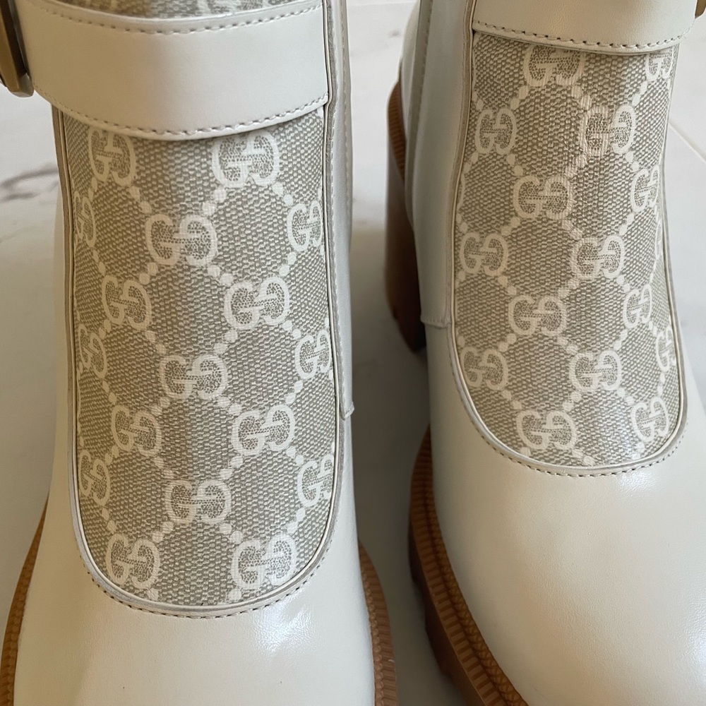 Women’s Gucci Kensington Nappa Leather Bootie 40.5 - Picture 10 of 11